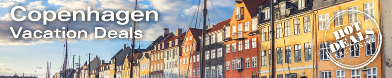 Traditional Houses in Copenhagen old Town at Sunset, Nyhavn