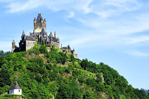 Castle overlooking river