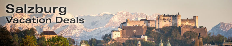 Hohensalsburg Castle and the old town, Salzburg, Austria