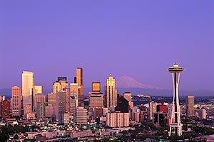 Seattle city view and Space Needle